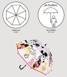 Детски Чадър Механичен Мики Mickey