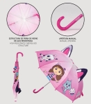 Детски Чадър Механичен с Уши Габи Gabby