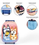 Детска Раница 3D С Колелца Блуи Bluey