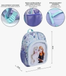 Ученическа Раница с пух, голям и малък джоб Frozen, Замръзналото кралство