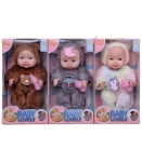 Кукла Бебе с Плюшени Дрехи на Животни 3 Вида