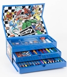 Триетажен Куфар с Моливи, Флумастери и Бои Спайдърмен, Spider-Man