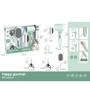 Фризьорски Комплект с Издухване, Звук и Светлина, Happy Gourmet