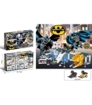 Голям Паркинг Батман на 2 нива, Пързалка, Бензиностанция, Batman с 2 Коли