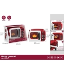 Микровълнова с въртящо се пиле, Дисплей и функционални бутони, Звук и Светлина