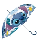 Детски Чадър Механичен EVA Прозрачен Стич Stitch