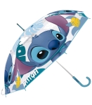 Детски Чадър Механичен EVA Прозрачен Стич Stitch