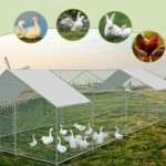 Птичарник 3x8x2м – Волиера, клетка за пилета, кокошки и други животни
