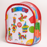 Конструктор Едри Части 60 Елемента в Раница с Цип 30×12×23