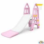 Детска Пързалка с Баскетболен кош, Розова