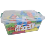 Конструктор Едри Части 168 Елемента в Пластмасова Кутия с Закопчалки 48×24×33 см