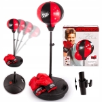 Детска боксова круша на стойка с ръкавици, височина 67-102см