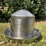 Поилка за Птици 8 Литра Неръждаема Стомана за Кокошки, Пилета и Патици