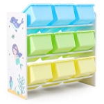 Органайзер за Играчки, Детска Етажерка, Шкаф с Кутии за Съхранение - РУСАЛКА