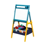 Детска Дървена Дъска с Магнити на Стойка, за Учене, Рисуване и Съхранение - MONSTER