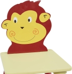 Детска Дървена Маса с 2 Столчета, Комплект - за Учене, Игра, Рисуване, Хранене - ANIMALS