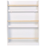 Детска Етажерка , Дървен Органайзер за Книжки и Играчки, Бял Цвят, за Уютната Детска Стая