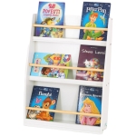 Детска Етажерка , Дървен Органайзер за Книжки и Играчки, Бял Цвят, за Уютната Детска Стая