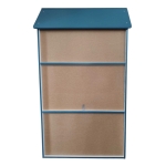 Детска етажерка - Къщичка MONSTER, Синя за съхранение на играчки и книжки