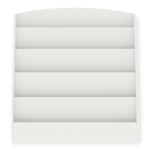 Детска Етажерка , Органайзер с Рафтове за Книжки и Списания, Дървена, Бяла, 80х30х80 см.