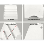 Детска Етажерка , Органайзер с Рафтове за Книжки и Списания, Дървена, Бяла, 80х30х80 см.