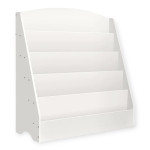 Детска Етажерка , Органайзер с Рафтове за Книжки и Списания, Дървена, Бяла, 80х30х80 см.