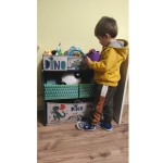 Детска Етажерка , Органайзер за Играчки с Кутии за Съхранение DINOSAUR