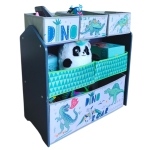 Детска Етажерка , Органайзер за Играчки с Кутии за Съхранение DINOSAUR