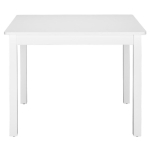 Детска Маса с 4 Столчета , Дървен Комплект за Игра и Учение, Бял, 66x56x48 см