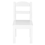 Детска Маса с 4 Столчета , Дървен Комплект за Игра и Учение, Бял, 66x56x48 см