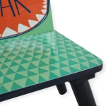 Детска Маса със Столчета  за Рисуване, Игра, Хранене, Дървена, DINOSAUR