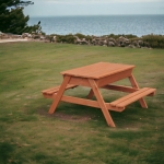 Градински Комплект 2 в 1, Детска Маса за Пикник и Пясъчник, Игри на Открито, Дървен, 96х103х56 см.