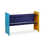 Детски Органайзер за Играчки, Eетажерка, Секция, с 9 Текстилни Кутии за Съхранение - MONSTER