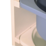 Детски Шкаф , Етажерка за Играчки с 4 Кутии за Съхранение, Бял