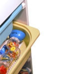 Детски Шкаф , Етажерка за Играчки с 4 Кутии за Съхранение, Бял