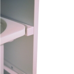 Детски Шкаф , Етажерка за Играчки с 4 Кутии за Съхранение, Бял