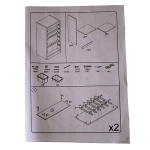 Детски Шкаф , Етажерка за Играчки с 4 Кутии за Съхранение, Бял