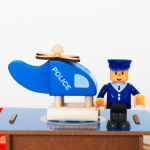 Детско Дървено Влакче, 88 Части, Локомотив с Батерия, 3+