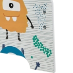 Детско Легло  140x70 см – Дървено, със Защита от Падане, MONSTER, За Деца 18+ месеца