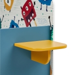 Детско Легло  140x70 см – Дървено, със Защита от Падане, MONSTER, За Деца 18+ месеца