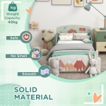 Детско Легло, Защита от Падане, Дървено, Подматрачна Рамка 70х140 см, FOREST