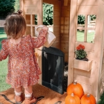 Детска Къща , Дървена, Игра на Открито в Двора и Градината, 140 х 112 x 108 см.