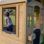 Детска Къща , Дървена, Игра на Открито в Двора и Градината, 140 х 112 x 108 см.