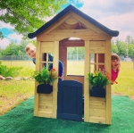 Детска Къща , Дървена, Игра на Открито в Двора и Градината, 140 х 112 x 108 см.