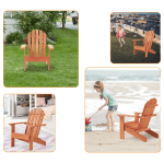 Детски Стол , Шезлонг Adirondack, Релаксация в Градината, Двора, Балкона, Терасата, Къмпинга и Плажа, Дървен