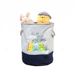 Кош за Играчки, Дрехи, Пране, Сгъваем, с Удобни Дръжки, за Детска Стая, Спалня, Дневна - Динозаври