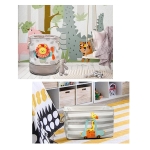 Кош за Играчки, Дрехи, Пране, Сгъваем, с Удобни Дръжки, за Детска стая, Спалня, Дневна - Лъвче