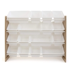 Органайзер за Детски Играчки  дърво и бяло 