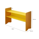 Детски Дървен Органайзер, Етажерка, Шкаф, Секция за Съхранение на Играчки и Книжки - 3 нива с 9 Текстилни Кутии - COLORS