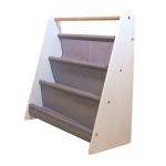 Преносима Детска Етажерка за Книги , Обзавеждане за Детска Стая, Бяло, Сиво